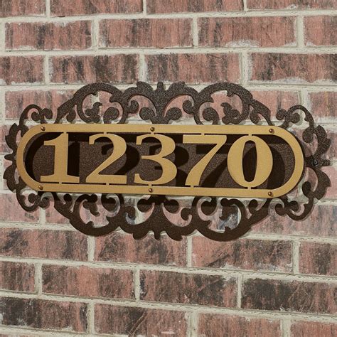 metal house address numbers|metal house numbers.